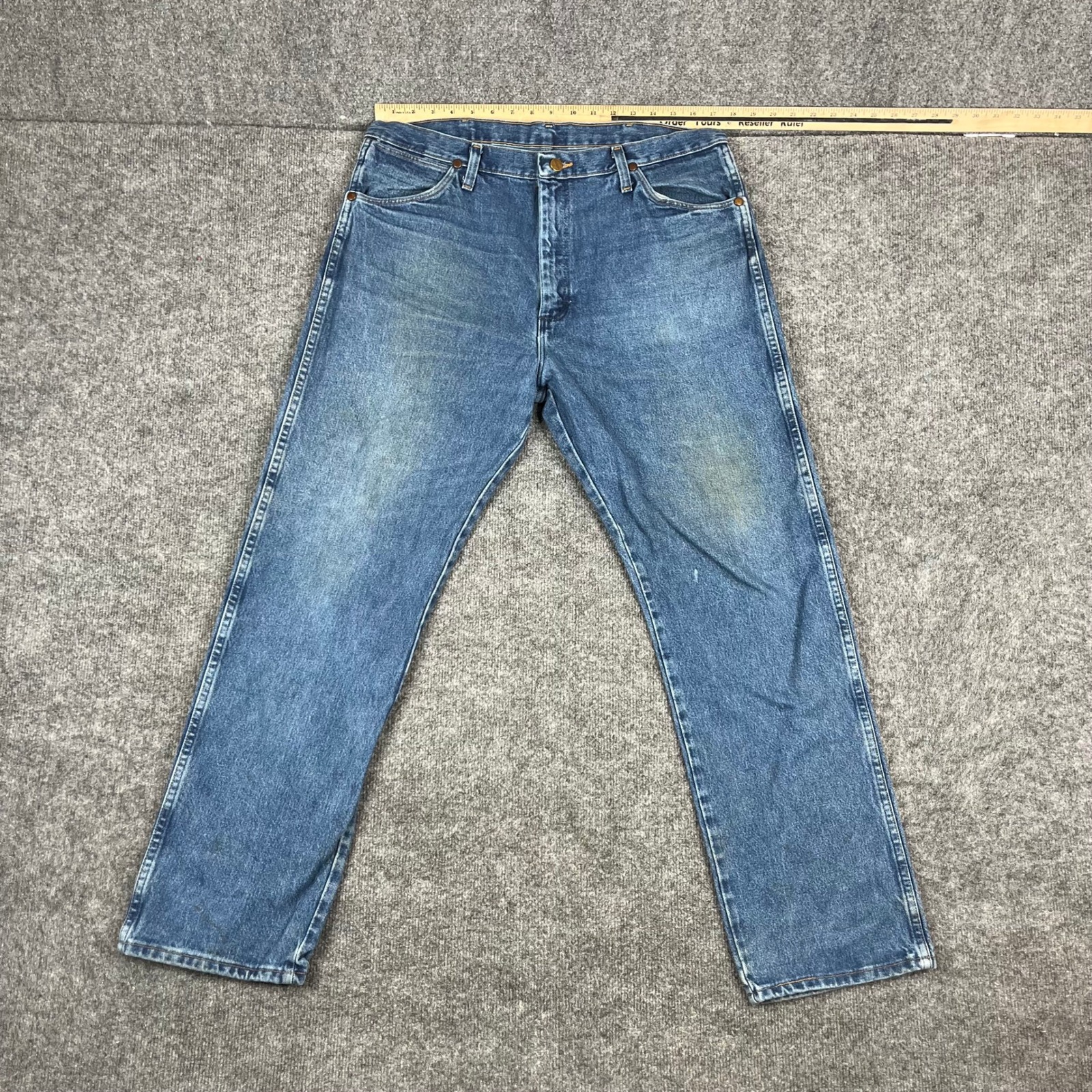 Wrangler Jeans Mens Size 36x30 Blue Cowboy Cut Original Fit Straight Leg 13mwzgk
